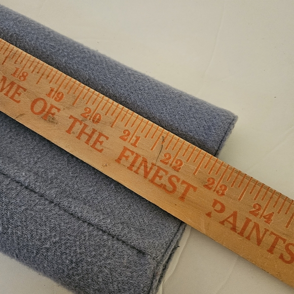 Dusty Blue Hooded Wrap Coat XS - Picture 11 of 12